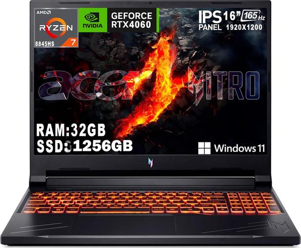 acer Nitro V16 Gaming Ryzen 7 8845HS Ram 32 Go DDR5 Ssd 1256 Go NVMe, Écran