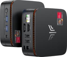 NiPoGi Essenx E1 Mini AΜD Ryzen 3250U W11 Pro(2C/4T,Max 3,5GHz,Mieux Que 3200U/N100) 8Go DDR4 RAM+256Go SSD,4K Dual Display(HDMI 2.0+DP1.4) WiFi5/BT4.2/LAN,Ordinateur de Bureau Éducation