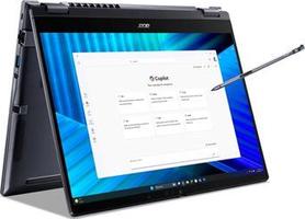 Acer TravelMate P4 Spin 14 TMP414RN-55-TCO Conception inclinable Intel Core 5 225U / jusqu'à 4.8 GHz Win 11 Pro Intel Graphics 16 Go RAM 512 Go SSD NVMe, QLC
