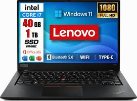 Lenovo ThinkPad T480s Windows 10 Pro – Intel Core i7-8550U, 12 Go de RAM, 256 Go SSD, IPS FHD