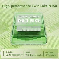 Portáti Twin Lake-N150 (Quad Core 3.6GHz), 16GB DDR4 RAM 512GB SSD, pantalla FHD IPS 15.6 pulgadas, teclado retroiluminado, USB 3.0, Mini HDMI, WiFi 5 Computadora