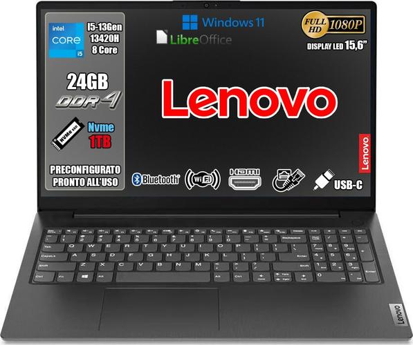 Lenovo i3 1315U, avec 16 Go DDR4 3200 Mhz, écran FHD