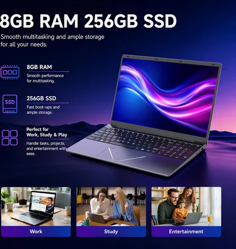 Pinstone 15.6" FHD Core i3-6100U Laptop