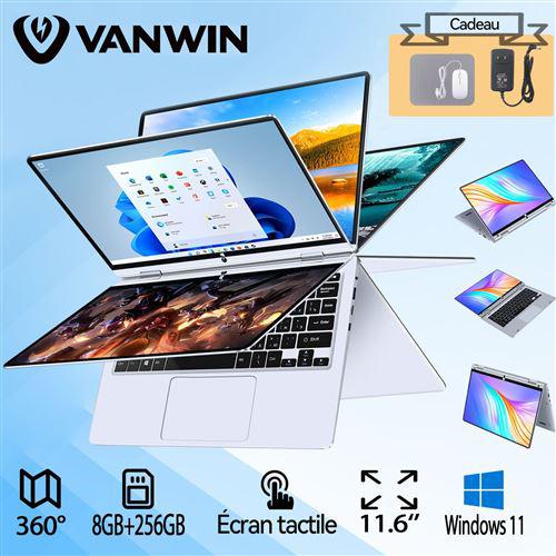 11,6 8 Go RAM + 256 Go SSD, Tablette et 2-en-1, Windows 11 Pro, écran + rotation à 360° Bureautique