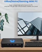 Tuofudun Mini Gaming InteI i9 11900H, 32GB DDR4 1TB SSD, Win11 Pro Mini Gamer Computer, UHD Gráficos, HDMI/Type-C/DP Triple 4K@60Hz Pantalla, WiFi6 BT5.2/2.5G Ethernet