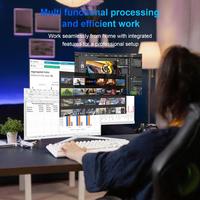 23.8 Pouces Ordinateur Tout-in-Un Ordinateur de Bureau de écran courbé Core i7 7700HQ (jusqu'à 3,8 GHz) 16 Go RAM 512 Go SSD Dual Band WiFi Bluetooth 5.0 Complet Avec Clavier et Souris câblé