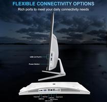 23.8 Pouces Ordinateur Tout-in-Un Ordinateur de Bureau de écran courbé Core i7 7700HQ (jusqu'à 3,8 GHz) 16 Go RAM 512 Go SSD Dual Band WiFi Bluetooth 5.0 Complet Avec Clavier et Souris câblé