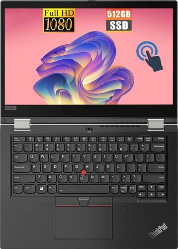 Lenovo ThinkPad L13 Yoga Gen 2 empresarial con pantalla táctil 2 en 1, Core i5-1145G7, FHD de 13.3 pulgadas, 16 GB RAM, SSD de 512 GB, Teclado estadounidense, Windows 10 Pro (reacondicionado)