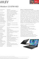 MSI Modern 15 Lifestyle & Business