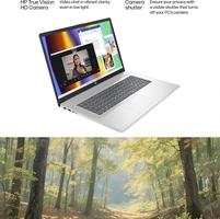 HP 17.3" Écran pour Étudiants Ryzen 5 7430U Jusqu'à 4,3 GHz, Windows 11 Pro, Radeon Graphics, AI Copilot, Pavé Numérique, Charge Rapide avec Accessoires(64Go de RAM | 2To