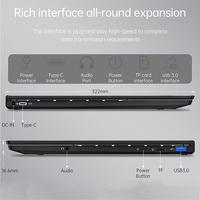 KUU 2 en 1, Windows 11, Convertible 360°, Gaming I3 1115G4 8GB ROM 512GB SSD 14,1 Pouces HD IPS Empreinte Digitale Clavier Rétroéclairé