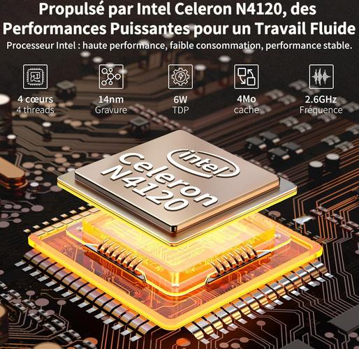 LONGEVINCE 14 Pouces, 8 Go DDR4,256G SSD,IPS 1920 x 1080, Celeron N4120, Windows 11, avec Protection de Clavier AZERTY en français(Couleur Argent, 8GB+256G SSD)