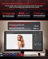 Greed® Basic V2 avec AMD Ryzen 5 4600G Desktop Rapide + de Bureau à Domicile avec 4,2 GHz, 8 Go RAM/RAM 256 Go SSD DVD+RW USB3.1 Wi-FI, avec Windows 11 Pro