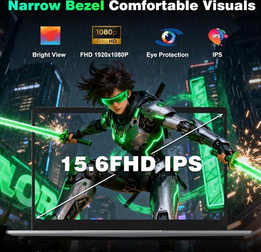 NAIKLULU 15.6 Inch Processor M3-6Y30, RAM 16GB SSD 512GB Notebook Laptop, 5000Mah/1920x1080P/Webcam/WIFI 5/TF Card Slot