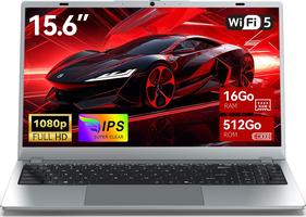 Portable-15.6" FHD-Intel Pentium® Gold 6500Y (Jusqu'à 3.4 GHz)-16Go RAM-512Go SSD-ordinateur Portable-Windows 11 Pro
