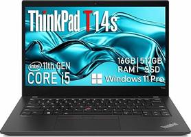 Lenovo ThinkPad T14 Gen 2 Laptop, Notebook FHD de 14 Pulgadas, Intel Core i5-1135G7, 16 GB de RAM, SSD de 512 GB, Teclado Americano, Windows 11 Pro (Reacondicionado)