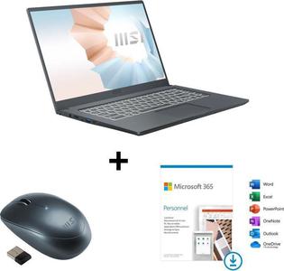 Modern 15 A10M-636FR -i5-10210U+Souris Sans Fil Prestige M98+Microsoft 365 Personnel à télécharger -1 utilisateur, 1 an
