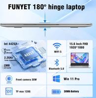 Laptop, 2026 15.6 Inch Laptop, 16GB RAM 512GB SSD, PentiumGold 4425Y Laptop, IPS FHD 1920 x 1080 Notebook, 180°Open Closing, 5000mAh, TF Card Slot, Student