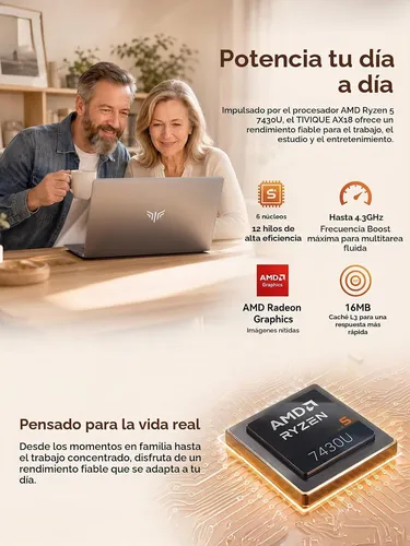 Tivique Ryzen 5 7430U Laptop