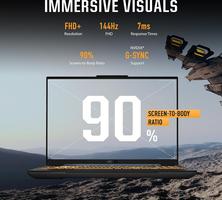 ASUS TUF Gaming F16 (2024) Gaming Laptop, 16:10 FHD+ 144Hz IPS Display, Intel Core 5 210H, NVIDIA GeForce RTX 4050, 16GB DDR5, 512GB PCIe Gen4 SSD, Wi-Fi 6, Win11 Home, FX66