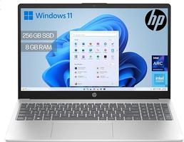 HP 15-fd0374ns 15.6" FHD (Intel N100, 8GB RAM, 256GB SSD, Intel UHD, Windows 11) Silver Spanish QWERTY Keyboard
