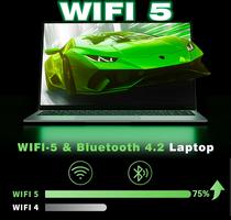 15,6 Pulgadas, Win 11 Celeron N4000 8GB RAM 256GB SSD, Pantalla FHD IPS Abatible 180°, Mini HDMI, USB 3.0, WiFi 5, BT4.2, Delgada para Estudiantes