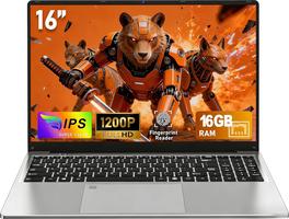 2026 Portable,15.6" 2 Cœurs 16Go RAM 256Go SSD Extension TF 1To,(Processeur M3-6Y30, 5000mAh),IPS 1920×1080 Win 11 avec HDMI, USB3.0, WIFI5, BT4.2, Clavier QWERTY