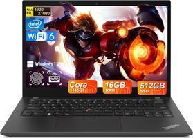Lenovo Thinkpad T14 Gen 2 Professionnel 14 Pouces FHD (1920 x 1080), Intel Core i5-1145G7, 16 Go de RAM, SSD de 512 Go, Clavier QWERTY, Windows 11 Pro (reconditionné)