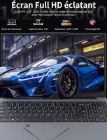 AocBook 15.6" FHD, Ryzen 5 3500U, Quad-Core, 16 Go RAM DDR4, SSD NVMe Léger avec Touchpad Innovant & Webcam avec Interrupteur de Confidentialité (512Go)