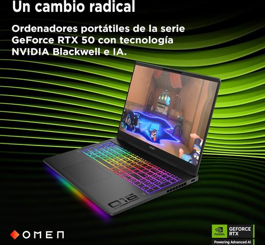 HP OMEN MAX 16-ah0018ns – Gaming 16 inch 2.5K 240Hz Intel 7-255HX, 32GB RAM, 1TB, NVIDIA GeForce RTX 5070 TI 12GB, Windows 11, WiFi 7 Black – Spanish QWERTY Keyboard