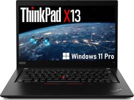 Lenovo ThinkPad X13 PC, 13.3-inch FHD Computer 1920 x 1080 Core i5-10th 16 GB RAM 256 GB SSD Windows 11 Pro- Intel UHD Graphics, QWERTY Keyboard (Refurbished)