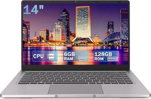 PINSTONE 14" Celeron N4000, 6 Go de RAM, SSD 128 Go, écran HD, Prendent en Charge Wi-FI 5 et Bluetooth 5.0, USB-3.0 * 2, Mini HDMI