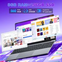 15.6 Pouces, Win 11 8Go RAM 256Go SSD, Core M3 6Y30 Processor, Clavier Rétroéclairé, fin et léger avec écran FHD Pivotant à 180° Mini-HDMI 2*USB3.0 WiFi5 BT4.2