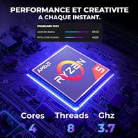 Energizer Energybook Pro – 15,6’’ FHD IPS, AMD Ryzen 5 3.7 Ghz, 8GoRAM Extensible, 256 SSD Nvme, Ryzen, Vega8, Longue autnomie 6000Mah, Windows 11, AZERTY (FR)