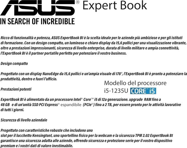 ASUS VivoBook 15 i5 / 16Go / 512Go / X1504ZA-BQ897W