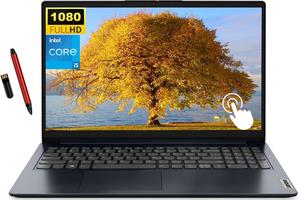 Lenovo Ideapad 15.6" FHD Touchscreen Laptop, Intel Core i5-1335U 10-Core Processor, 12GB RAM, 512GB SSD, Intel Iris Xe Graphics, Wi-Fi 6, Windows 11 Home, Blue