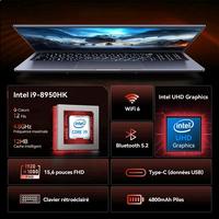 Intel® Core™ i9-8950HK, 32Go RAM, 1 To SSD