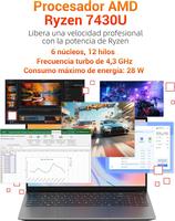 Gaming AMD Ryzen 5 7430U 15,6 Pulgadas 16GB DDR4 512GB NVMe SSD, AMD Laptops Gaming Laptops, Teclado Numérico WiFi 6 HDMI Type-C USB-3.2 Cámara Web Laptops
