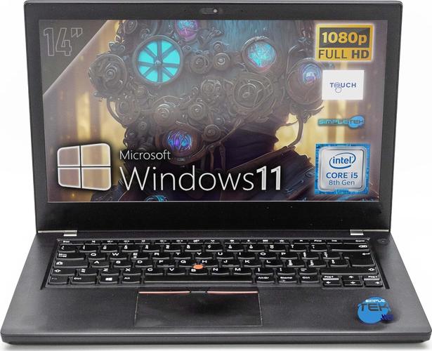 SIMPLETEK 14" Touchscreen i5 8th gen 64GB SSD 4TB Windows 11 Pro Italian Backlit Keyboard (Renewed)