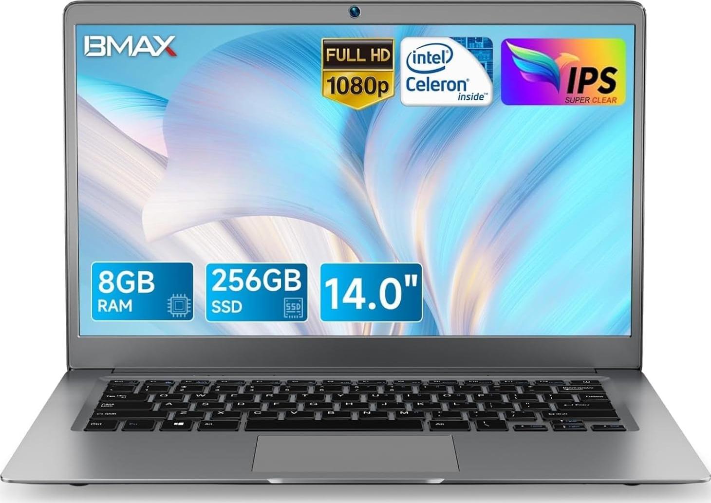 Notebook B Max BMAX 14 Inch Notebook 8GB RAM 256GB SSD Expansion 1TB Intel N4100 Win ...