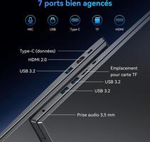 Blackview 【Garantie de 3 Ans】 2026 Acebook 10 18,5 Pouces, Intel Twin Lake N150（Jusqu’à 3,6 GHz 60.8Wh W-11 16Go+512Go SSD Laptop, HDMI+WiFi 6+BT 5.2+USB, Certifié TUV