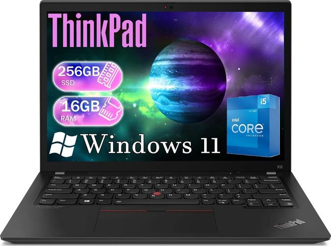 Lenovo ThinkPad X13 PC, 13.3-inch FHD Computer 1920 x 1080 Core i5-10th 16 GB RAM 256 GB SSD Windows 11 Pro- Intel UHD Graphics, Japanese Keyboard (Refurbished)