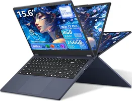Keeuiu 15.6 inch 2 in 1 Laptop
