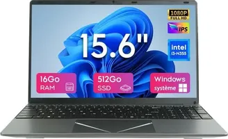 svmiy Portable Bureautique 15,6 pouces