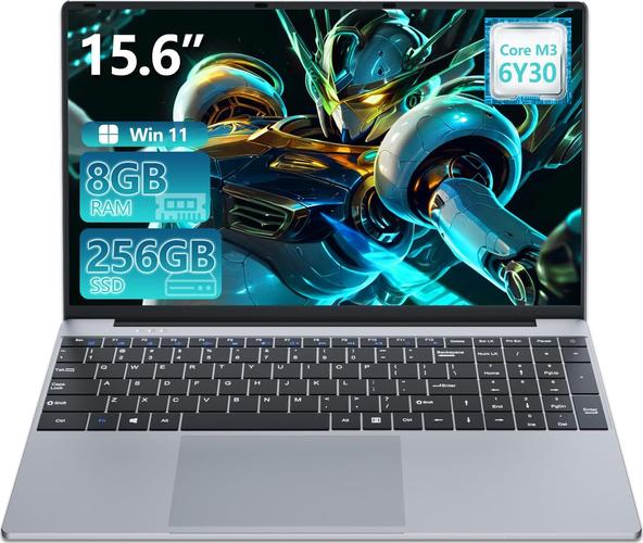Portáti 15,6 Pulgadas, Win 11 8GB RAM 256GB SSD, con Core M3 6Y30 Procesador, Computadora Delgada Pantalla FHD abatible de 180° Mini-HDMI 2*USB3.0 WiFi5 BT4.2