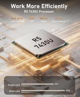 FUNYET 2 en 1, Processeur N100 16 Go RAM 1TO SSD Windows 11 14 Pouces, Clavier Bluetooth avec Rétroéclairage et Déverrouillage par Empreinte