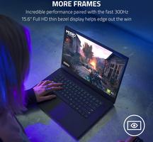 Razer Blade 15 Modèle Avancé Gaming Intel Core i7 10875H, NVIDIA GeForce RTX 2070 Super, 16GB RAM, 512GB SSD, Chroma RGB Éclairage, Clavier AZERTY