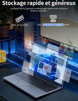 AocBook 15.6" FHD, Ryzen 5 3500U, Quad-Core, 16 Go RAM DDR4, SSD NVMe Léger avec Touchpad Innovant & Webcam avec Interrupteur de Confidentialité (512Go)