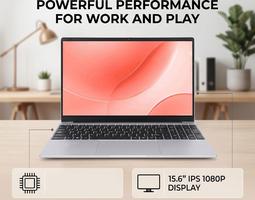 Tosuny de 15,6 Pulgadas, Procesador I3-6006U, HD Graphics 520, Pantalla 2K UHD, 8GB DDR4 RAM, 128GB SSD, Cámara Web HD, WiFi 2.4/5G, BT4.2, Teclado Retroiluminado, Wins 11 Pro (Silver)