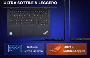 Lenovo ThinkPad T480s Windows 10 Pro – Intel Core i7-8550U, 12 Go de RAM, 256 Go SSD, IPS FHD